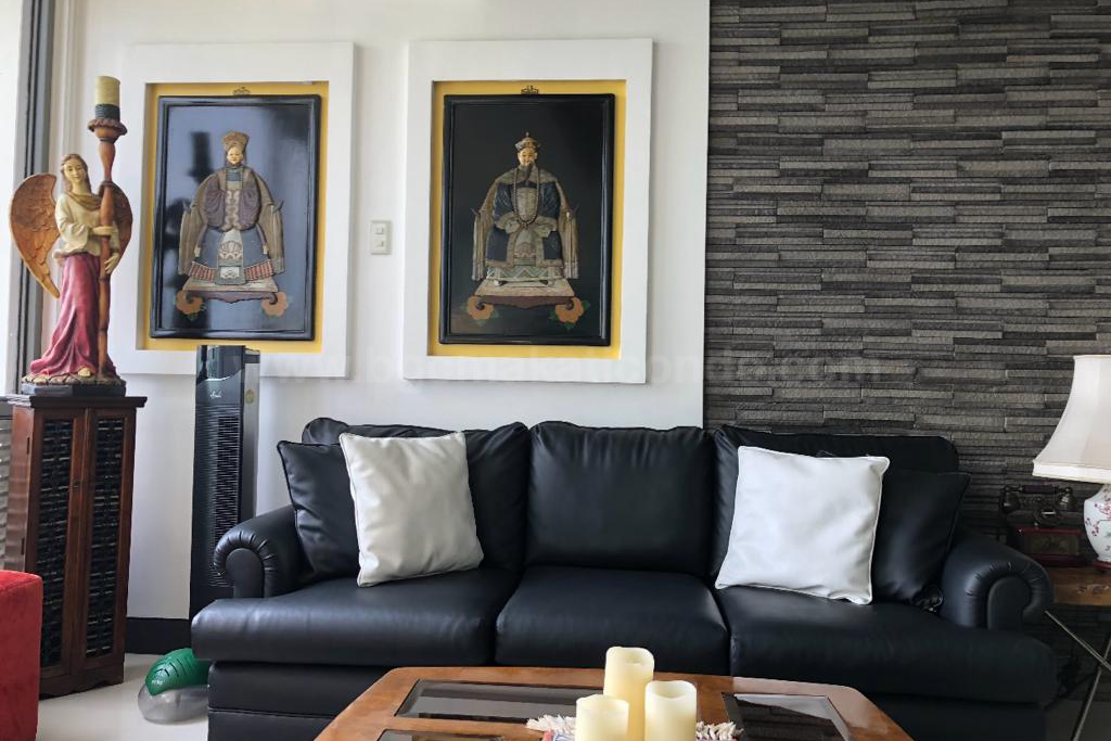 Living area of three bedroom condominium unit at Bellagio tower 3