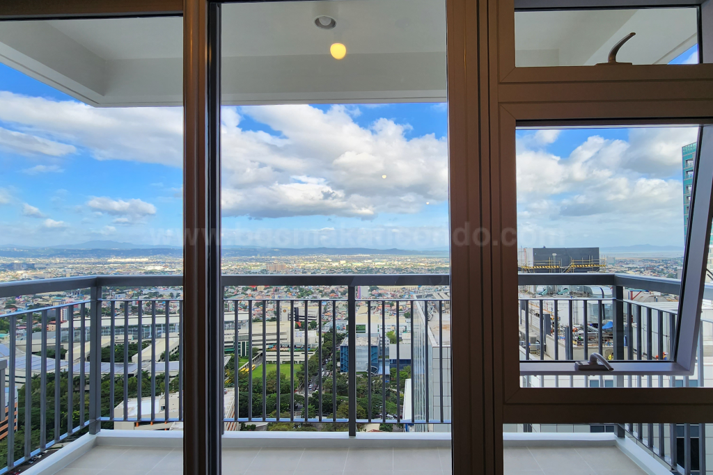 Balcony of 3-bedroom condominium unit at Park Triangle Residences