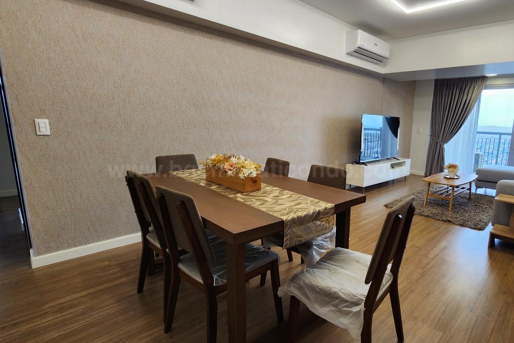 Dining area of 3-bedroom condominium unit at Park Triangle Residences