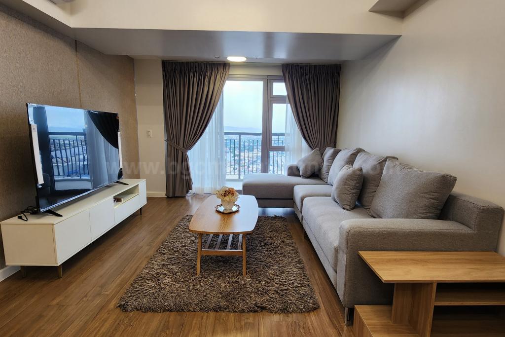 Living area of 3-bedroom condominium unit at Park Triangle Residences