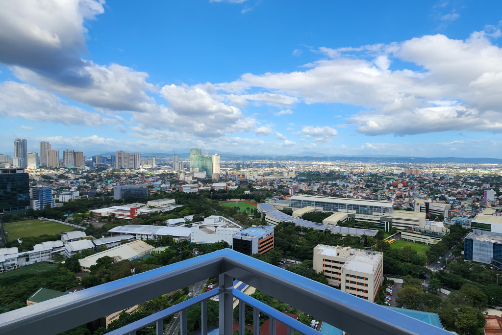 View from balcony of 3-bedroom condominium unit at Park Triangle Residences View from balcony of 3-bedroom condominium unit at Park Triangle Residences
