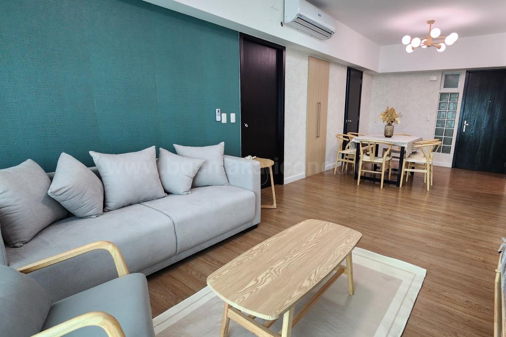 Living area of 2-bedroom condominium unit at West Veranda