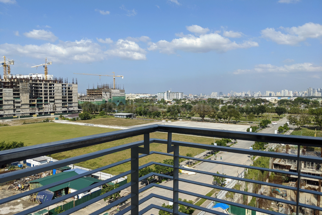 View from balcony of 2-bedroom condominium unit at West Veranda
