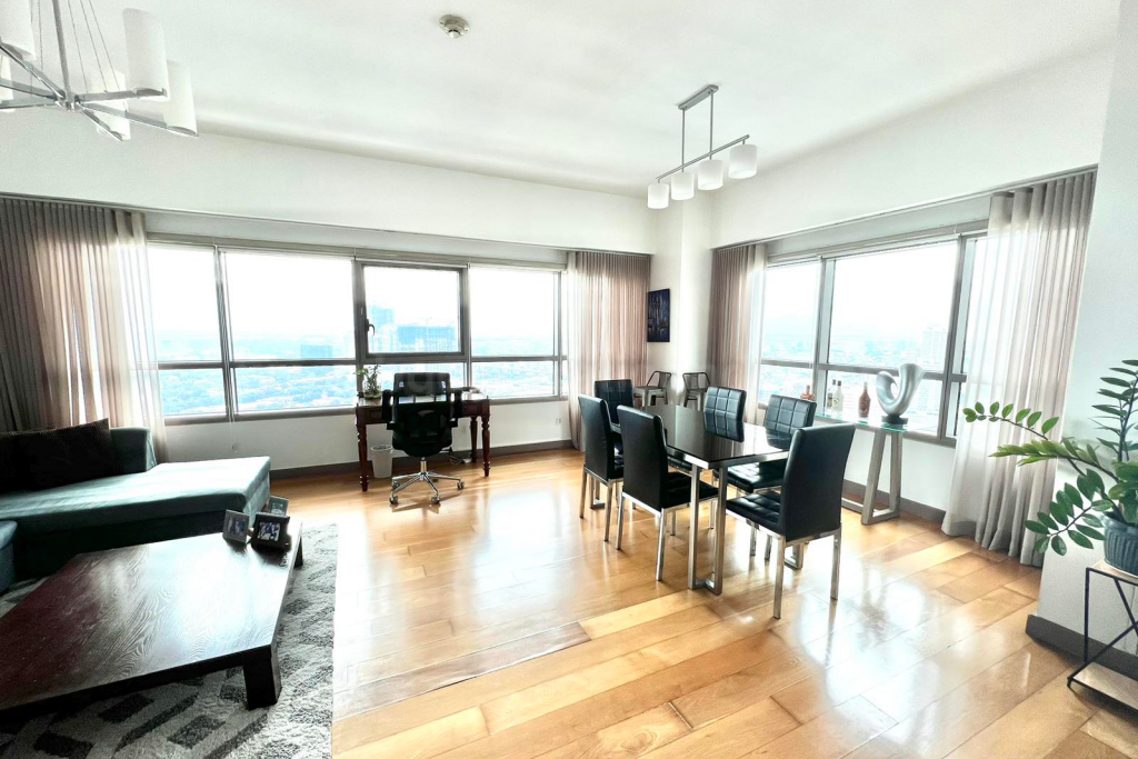 Dining area of 3-bedroom unit at The Residences at Greenbelt
