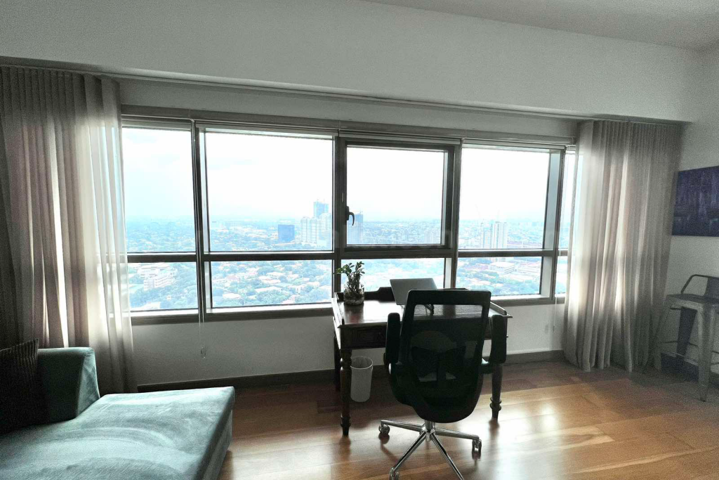Master's bedroom of 3-bedroom unit at The Residences at Greenbelt Master's bedroom of 3-bedroom unit at The Residences at Greenbelt