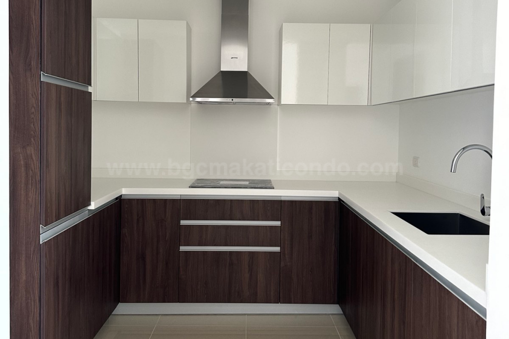 Kitchen of 2-bedroom condo unit at West Gallery Place