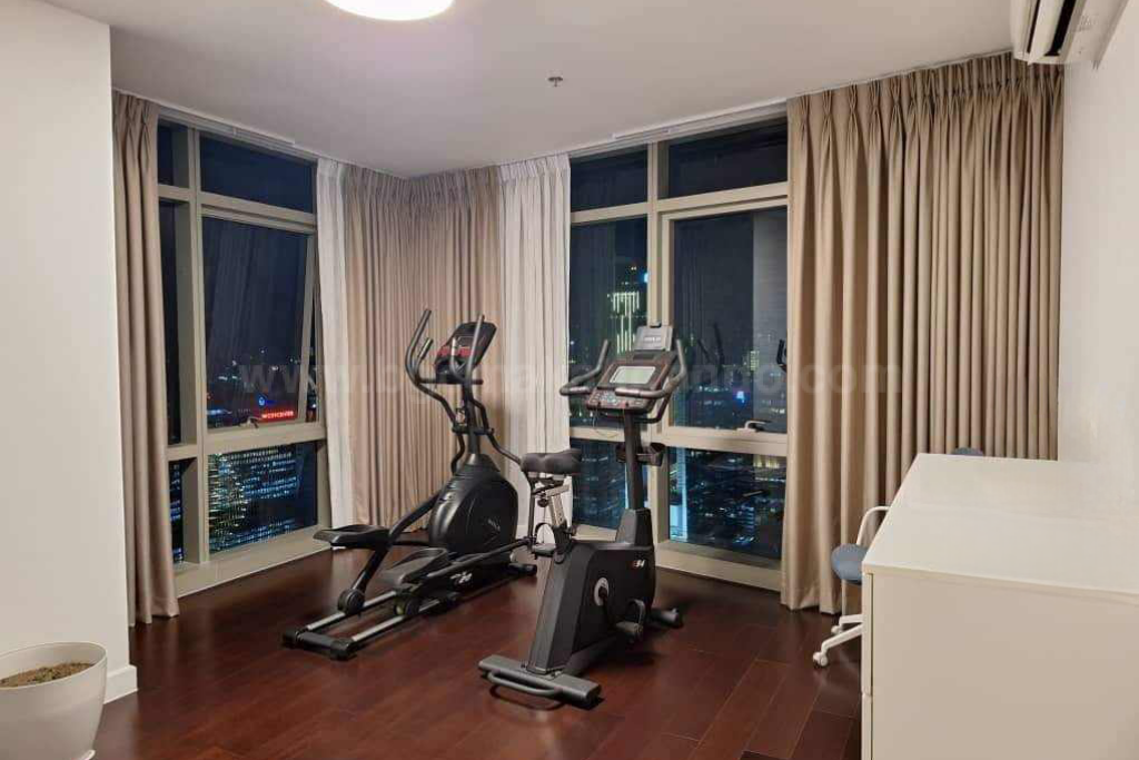 Gym equipment of 3-bedroom condominium unit at East Gallery Place