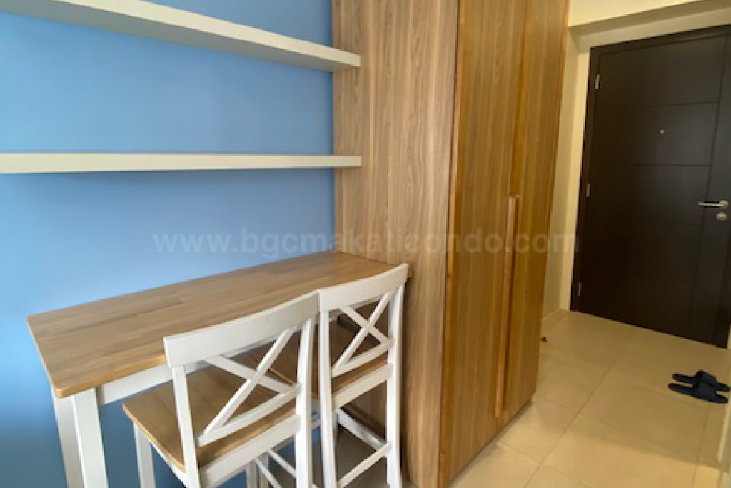 Dining area of studio condo unit at Avida Towers One Union Place tower 2