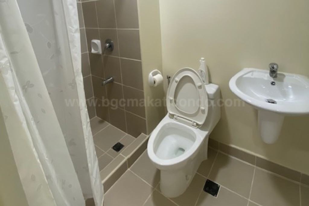 Toilet and bath of studio condo unit at Avida Towers One Union Place tower 2