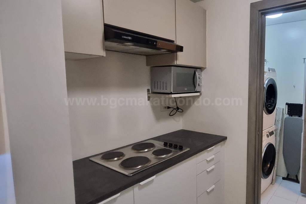 Kitchen area of 2-bedroom condo unit at The Trion Towers tower 3