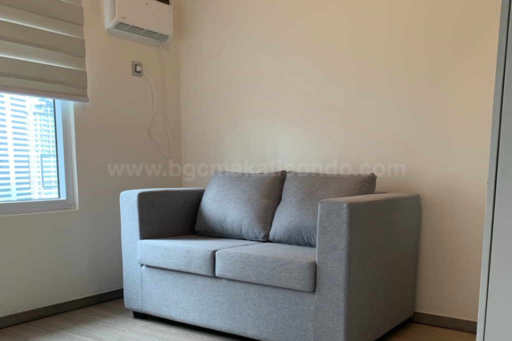 Living area of 2-bedroom condo unit at The Trion Towers tower 3