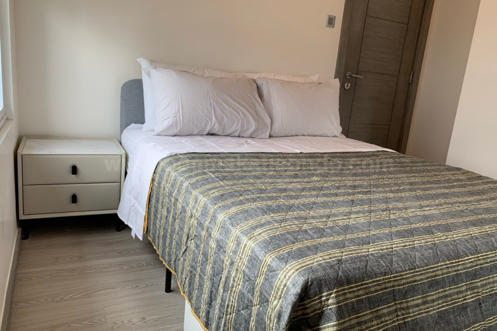 Master's bedroom of 2-bedroom condo unit at The Trion Towers tower 3