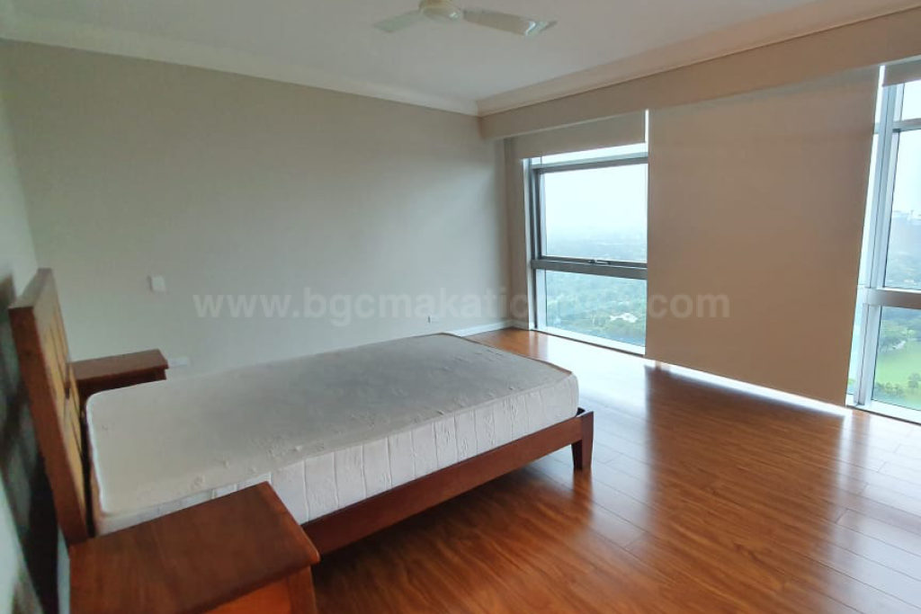 Bedroom of 3-bedroom condo unit at Pacific Plaza Towers South tower