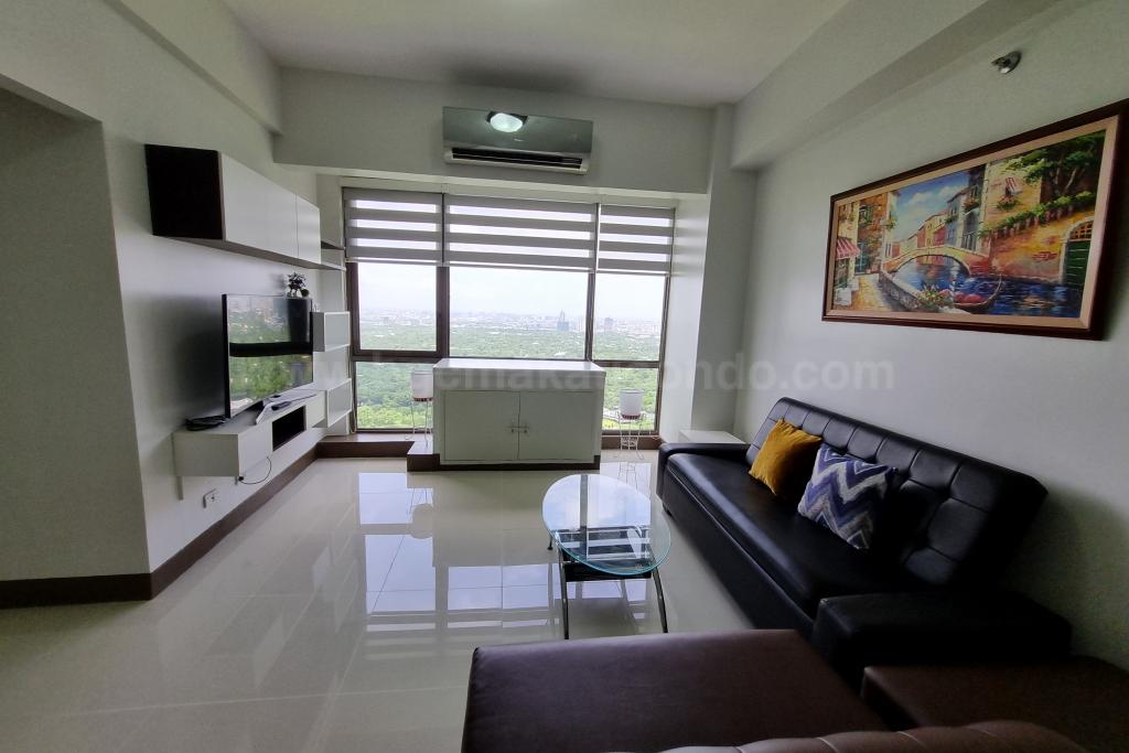 Living area of two bedroom condominium unit at Bellagio tower 3