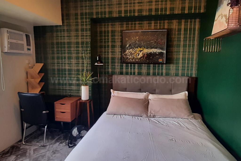 Bedroom of 1-bedroom condo unit at Avida Towers One Union Place