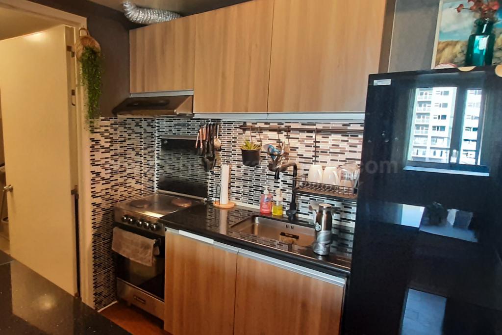 Kitchen area of 1-bedroom condo unit at Avida Towers One Union Place