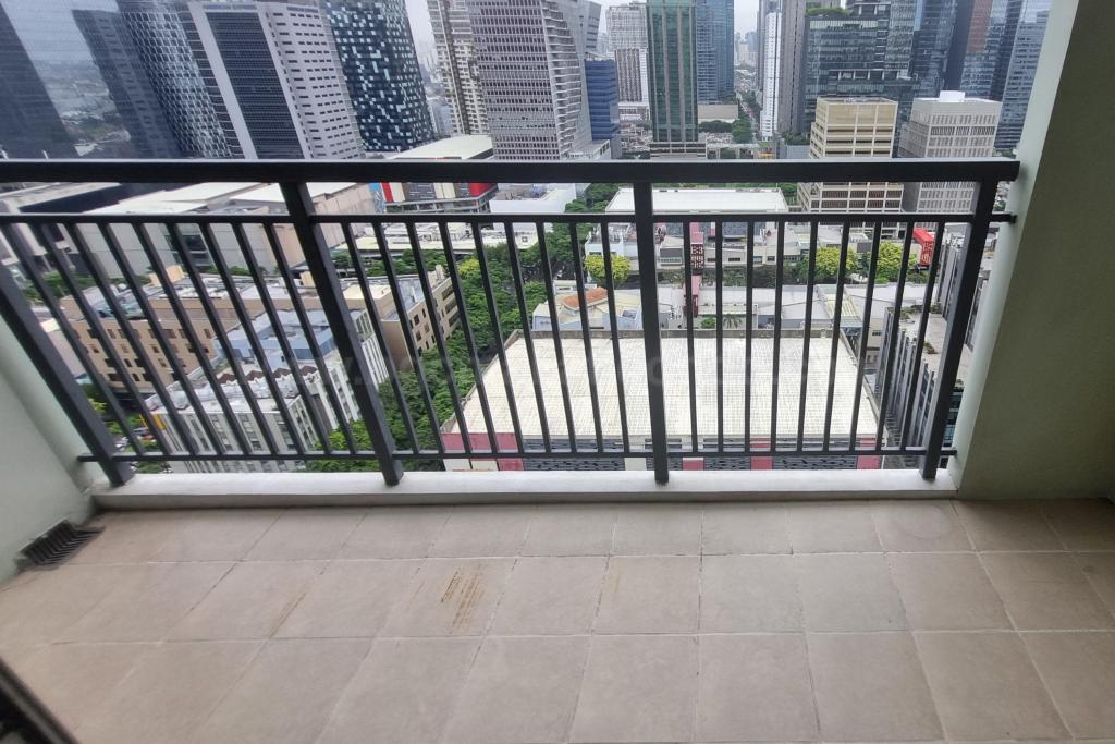 Balcony of 2-bedroom condominium unit at Verve Residences