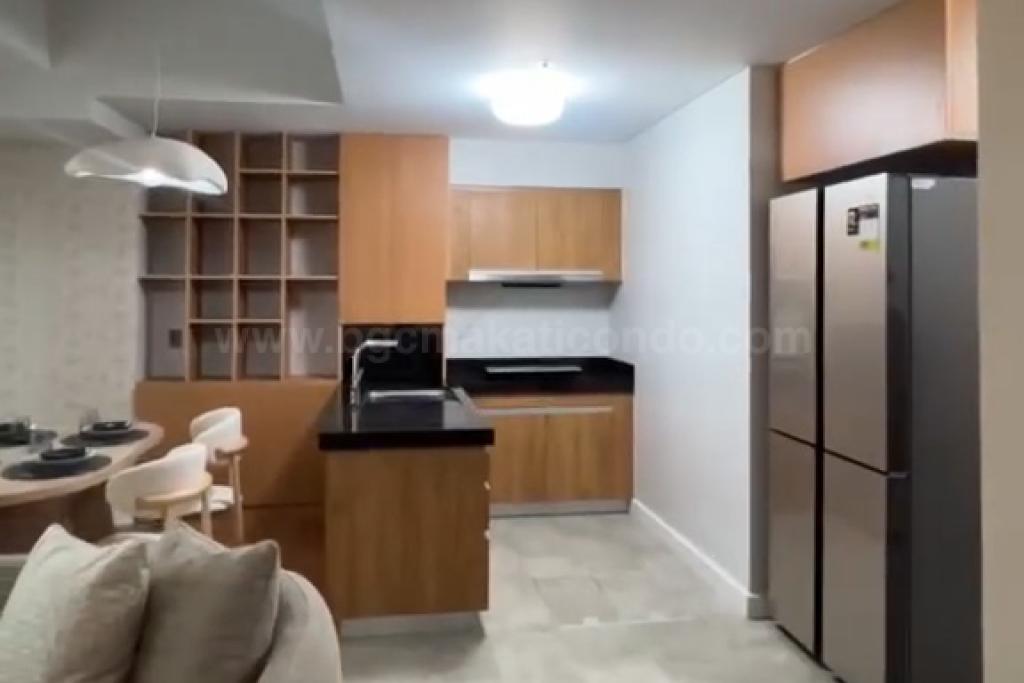 Kitchen area of 2-bedroom condo unit at The Seasons Residences