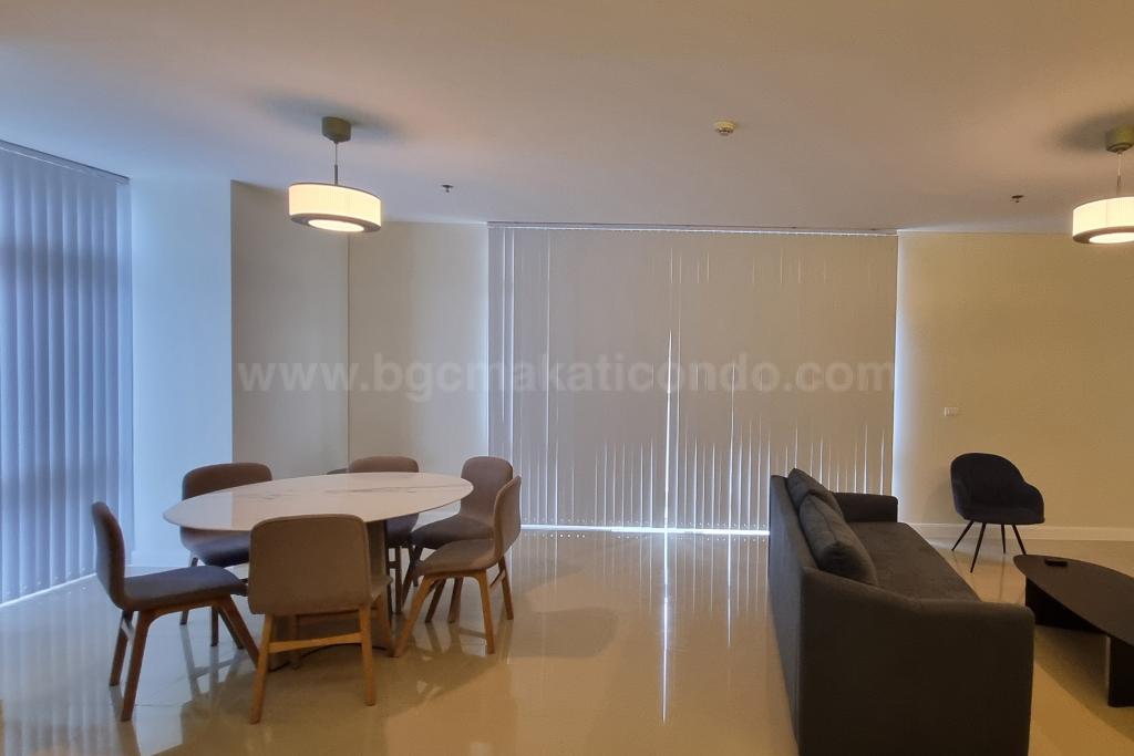 Dining area of 2-bedroom condo unit at West Gallery Place