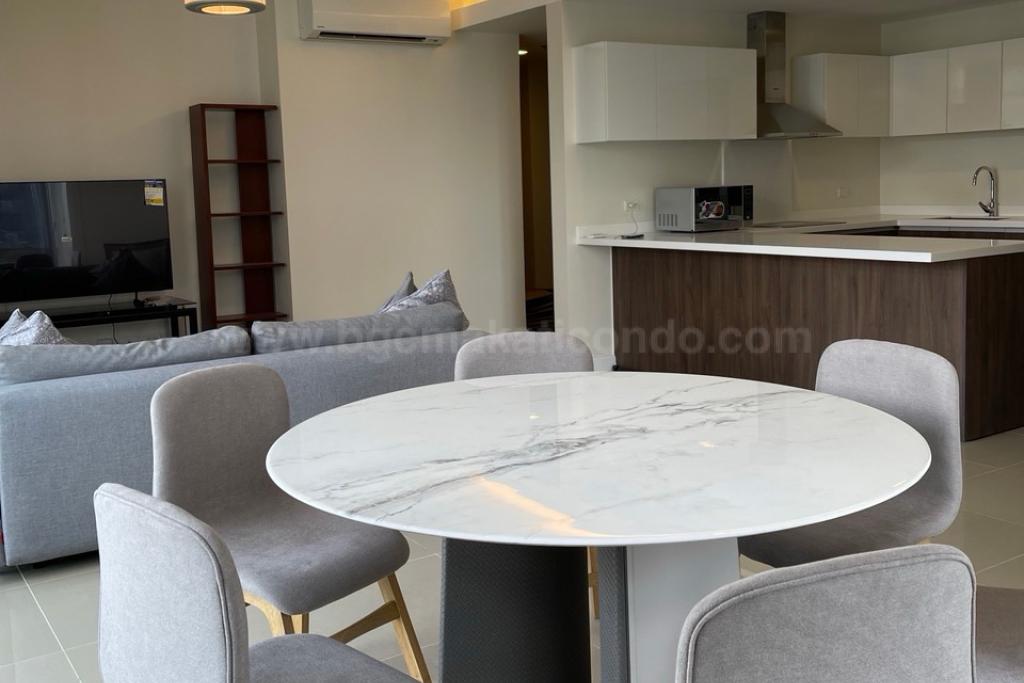 Dining area of 2-bedroom condo unit at West Gallery Place