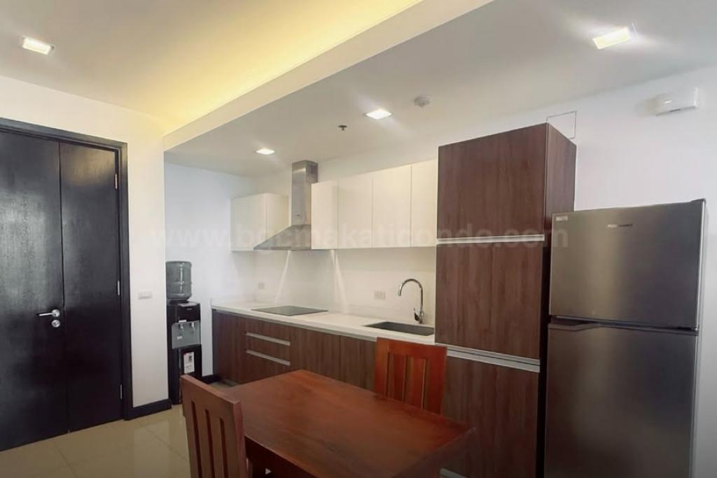 Kitchen area of 2-bedroom condo unit at West Gallery Place