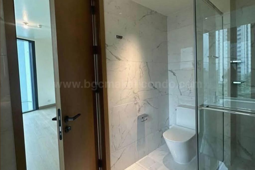 Common toilet and bath of 3-bedroom condo unit at Aurelia Residences