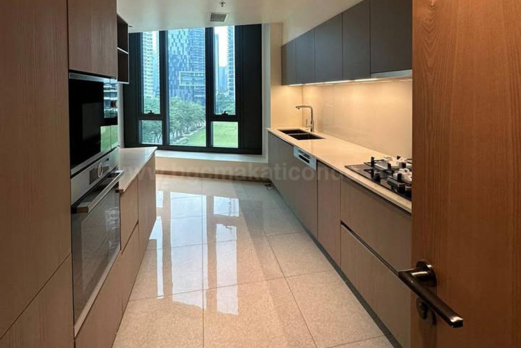 Kitchen area of 3-bedroom condo unit at Aurelia Residences