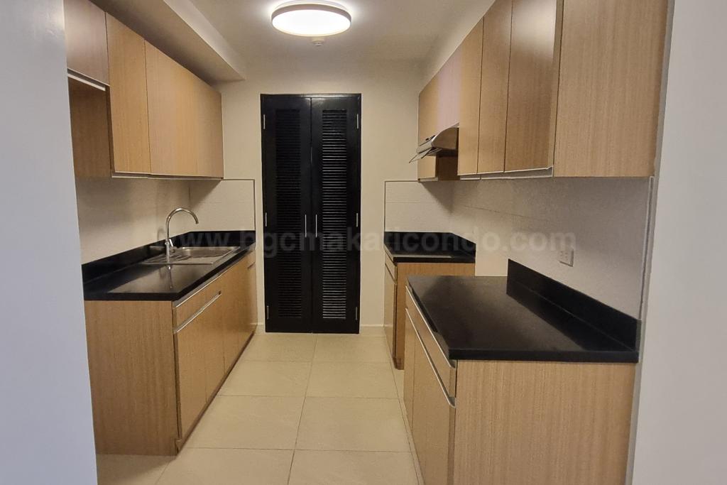 Kitchen area of 2-bedroom condo unit at Two Maridien