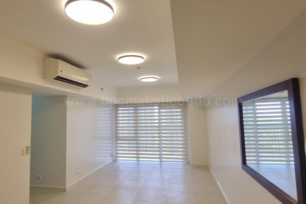 Living area of 2-bedroom condo unit at Two Maridien