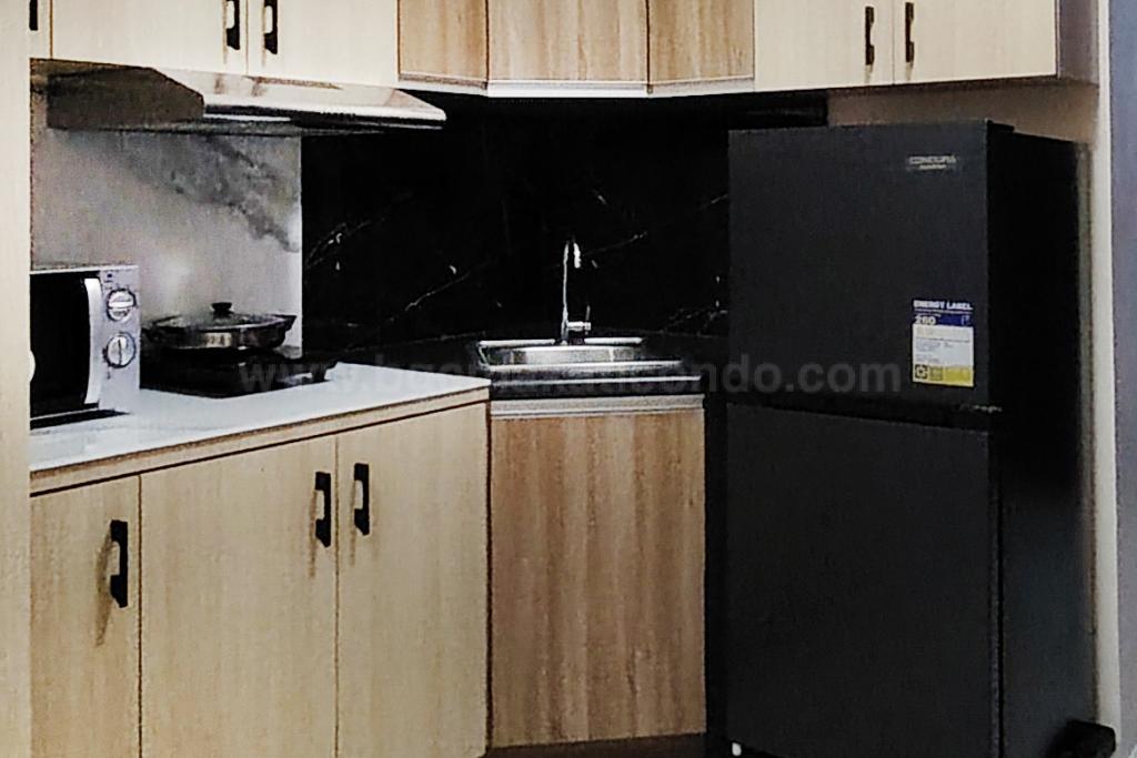 Kitchen area of studio condo unit at Avida Towers One Union Place tower 1