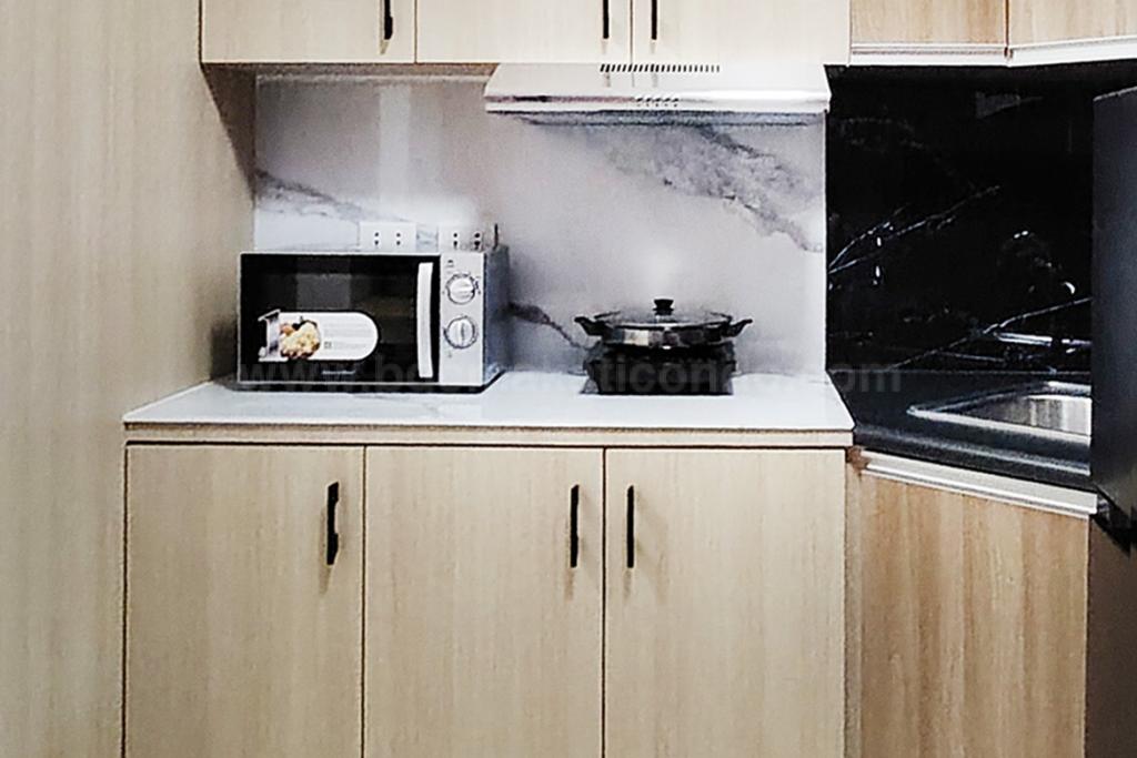 Kitchen area of studio condo unit at Avida Towers One Union Place tower 1