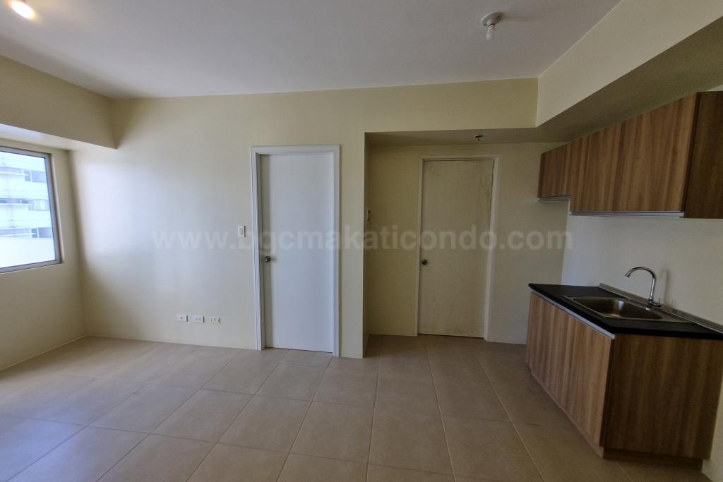 Kitchen area of 1 bedroom condominium unit at Avida Towers One Union Place tower 3