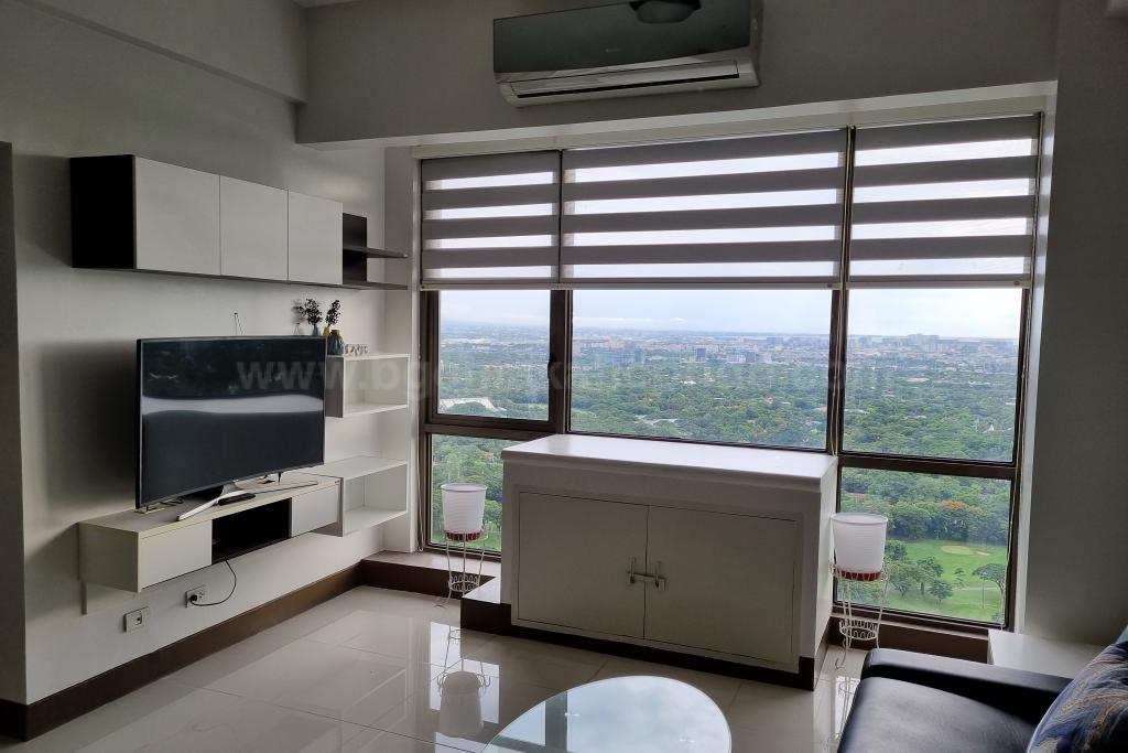 Living area of two bedroom condominium unit at Bellagio tower 3
