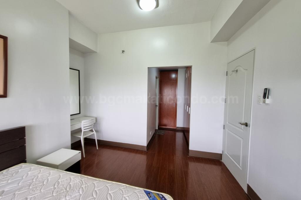 Master's bedroom of two bedroom condominium unit at Bellagio tower 3