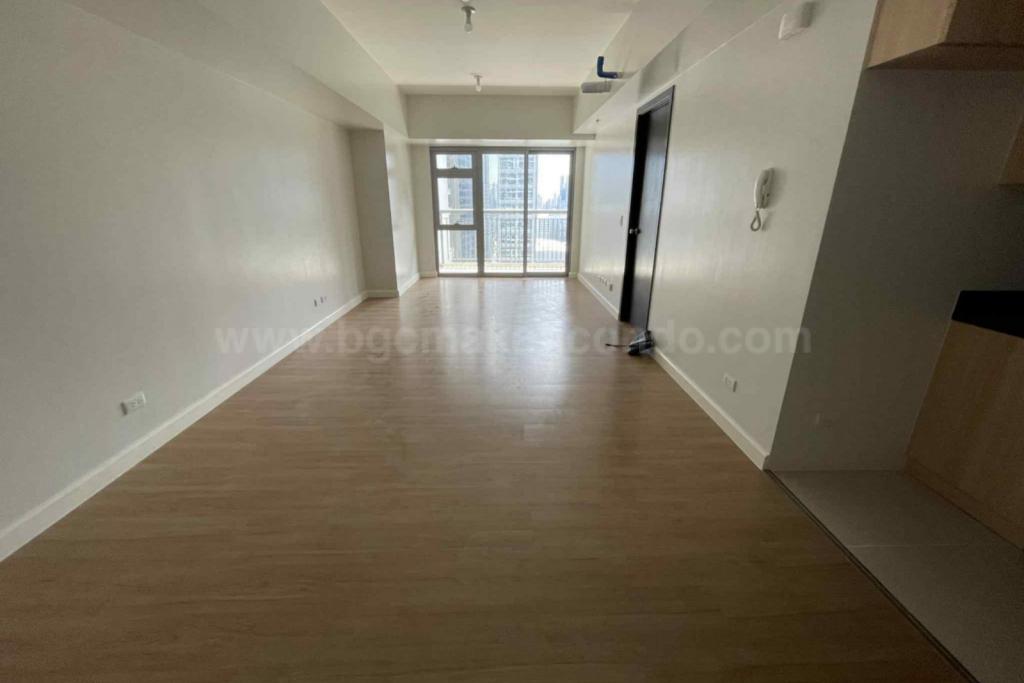 Living area of 1-bedroom condo unit at Park Triangle Residences