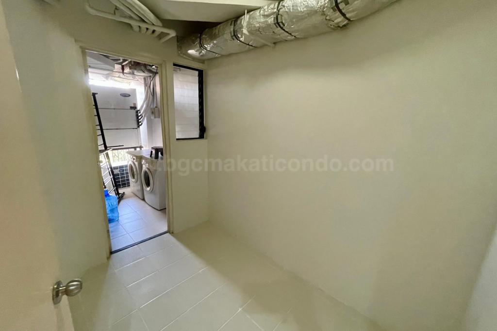 Utility room of 2-bedroom condo unit at Bonifacio Ridge