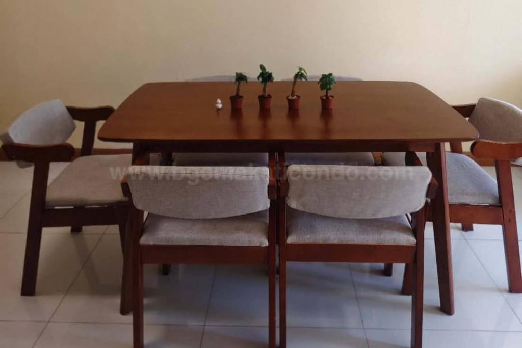 Dining area of 2-bedroom condo unit at Uptown Ritz Residences