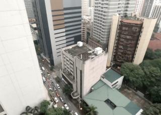 View from left side balcony of 2-bedroom condominium unit at Shang Salcedo Place