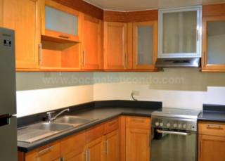 Kitchen area of 2-bedroom condo unit at Bonifacio Ridge