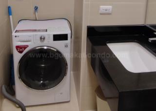 Washing area of studio condo unit at Verve Residences