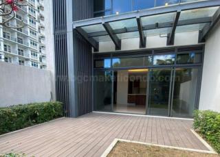 Garden of 1-bedroom loft type condo unit at Arbor Lanes Willow