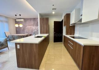 Kitchen area of 1-bedroom loft type condo unit at Arbor Lanes Willow