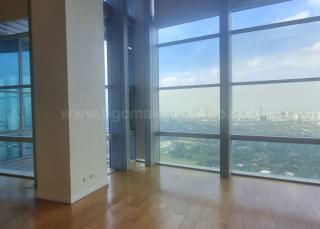 Living area of 4-bedroom bi-level penthouse unit at Pacific Plaza Towers