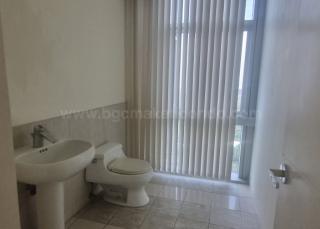 Powder room of 4-bedroom bi-level penthouse unit at Pacific Plaza Towers