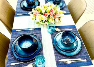 Dining area of 1-bedroom condo unit at Times Square West