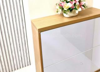 Folding desk of 1-bedroom condo unit at Times Square West