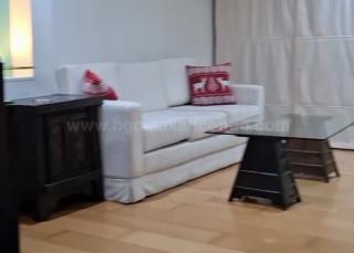 Living area of 2-bedroom condo unit at Bonifacio Ridge