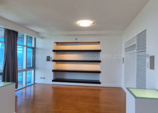 Entertainment area of 3-bedroom condo unit at Pacific Plaza Towers