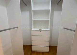 Walk-in closet of 3-bedroom condo unit at Pacific Plaza Towers