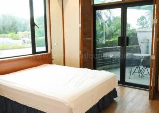 Bedroom of 2-bedroom condo unit at Bonifacio Ridge